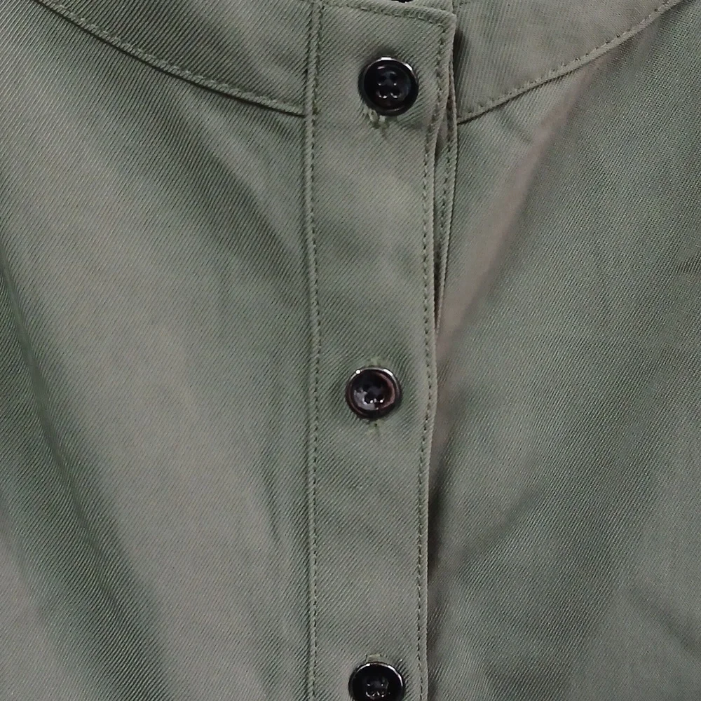 NWT Banana Republic  Button Up Tank Flare Sleeveless Green Size 8 - Picture 3 of 8